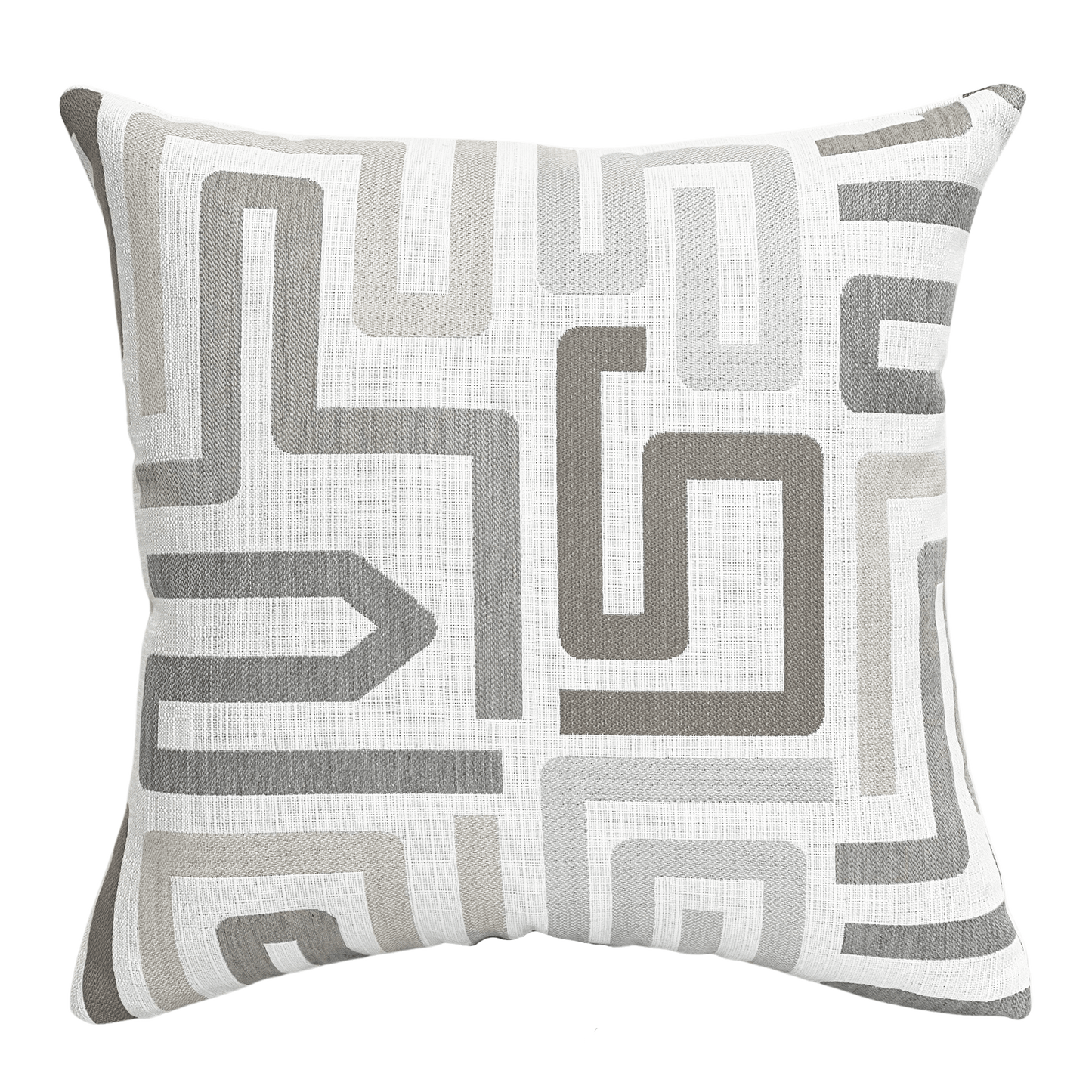 Sunbrella® Labyrinth Pillow in Cloud