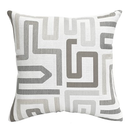 Sunbrella® Labyrinth Pillow in Cloud