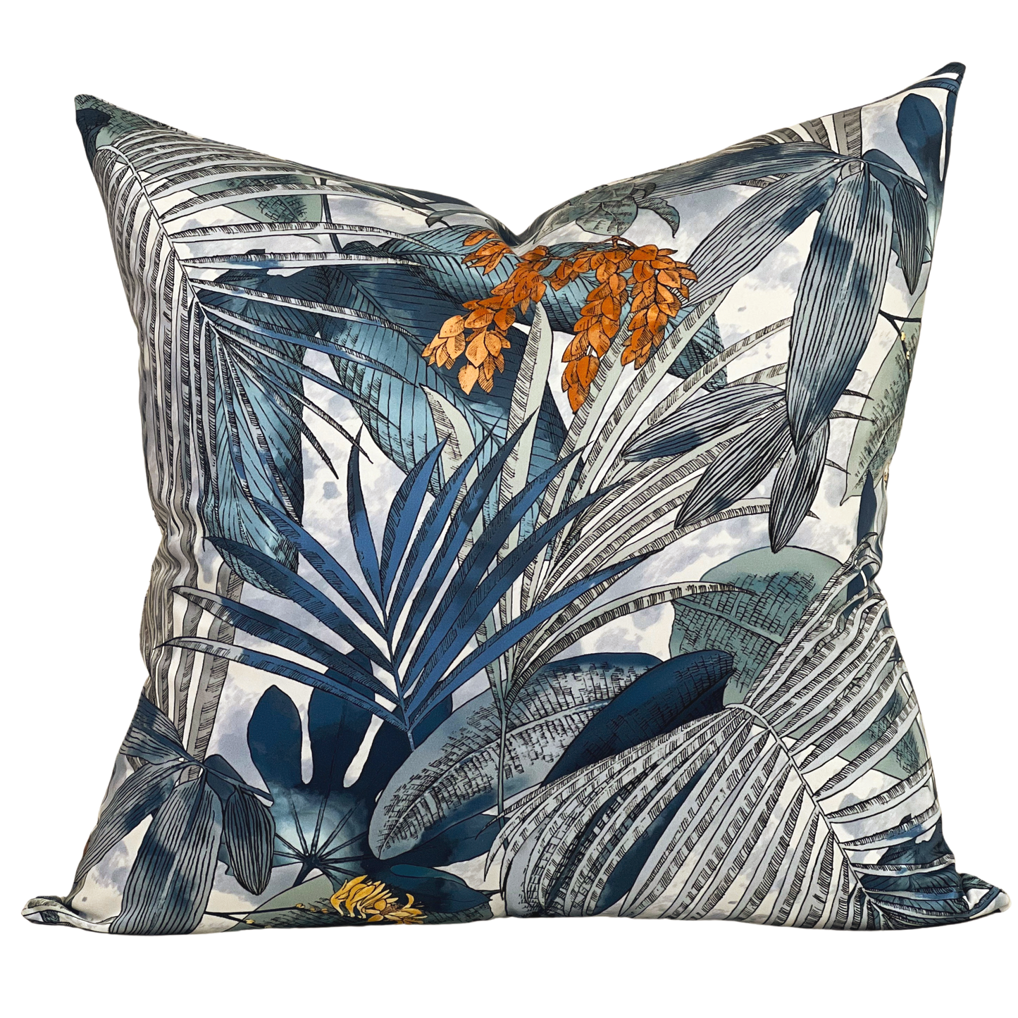 cotton tropical toss pillow