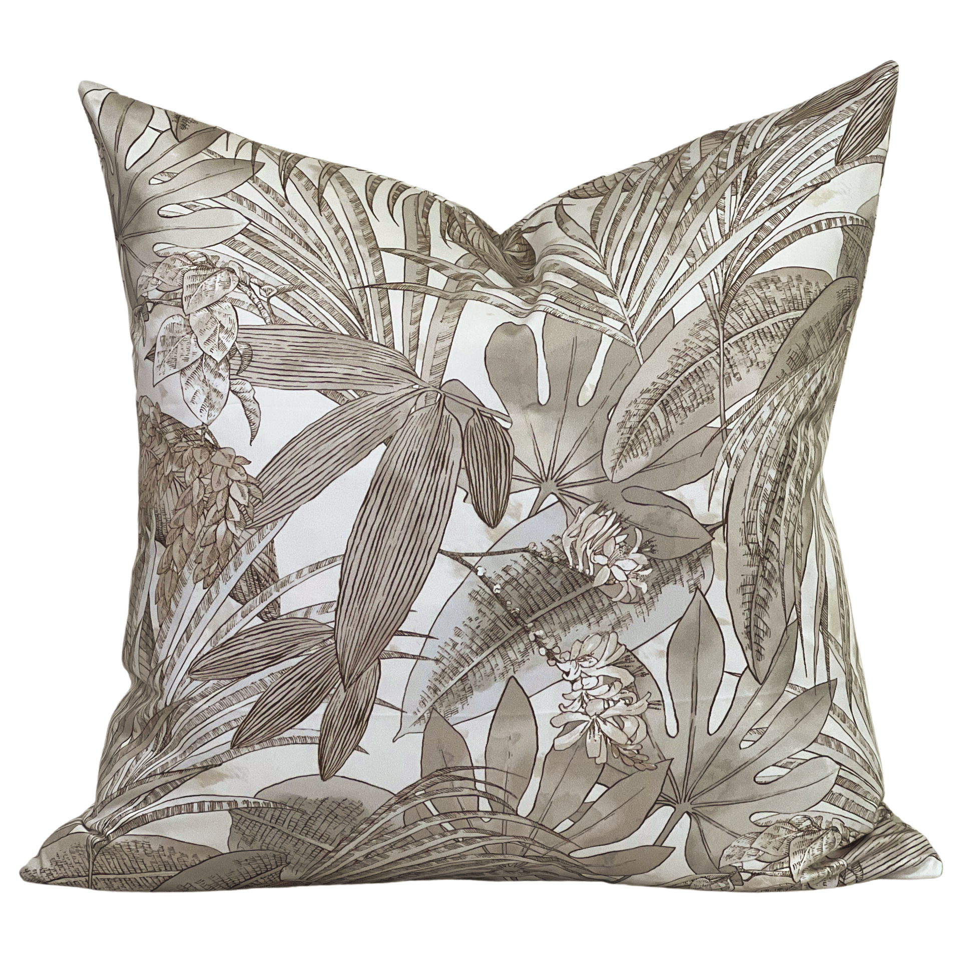 cotton tropical toss pillow