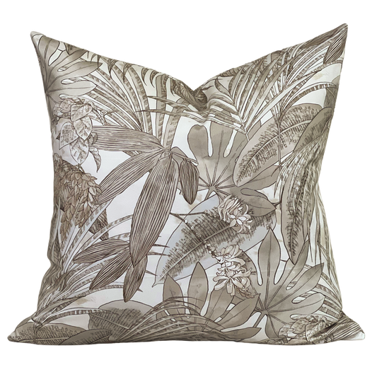 cotton tropical toss pillow