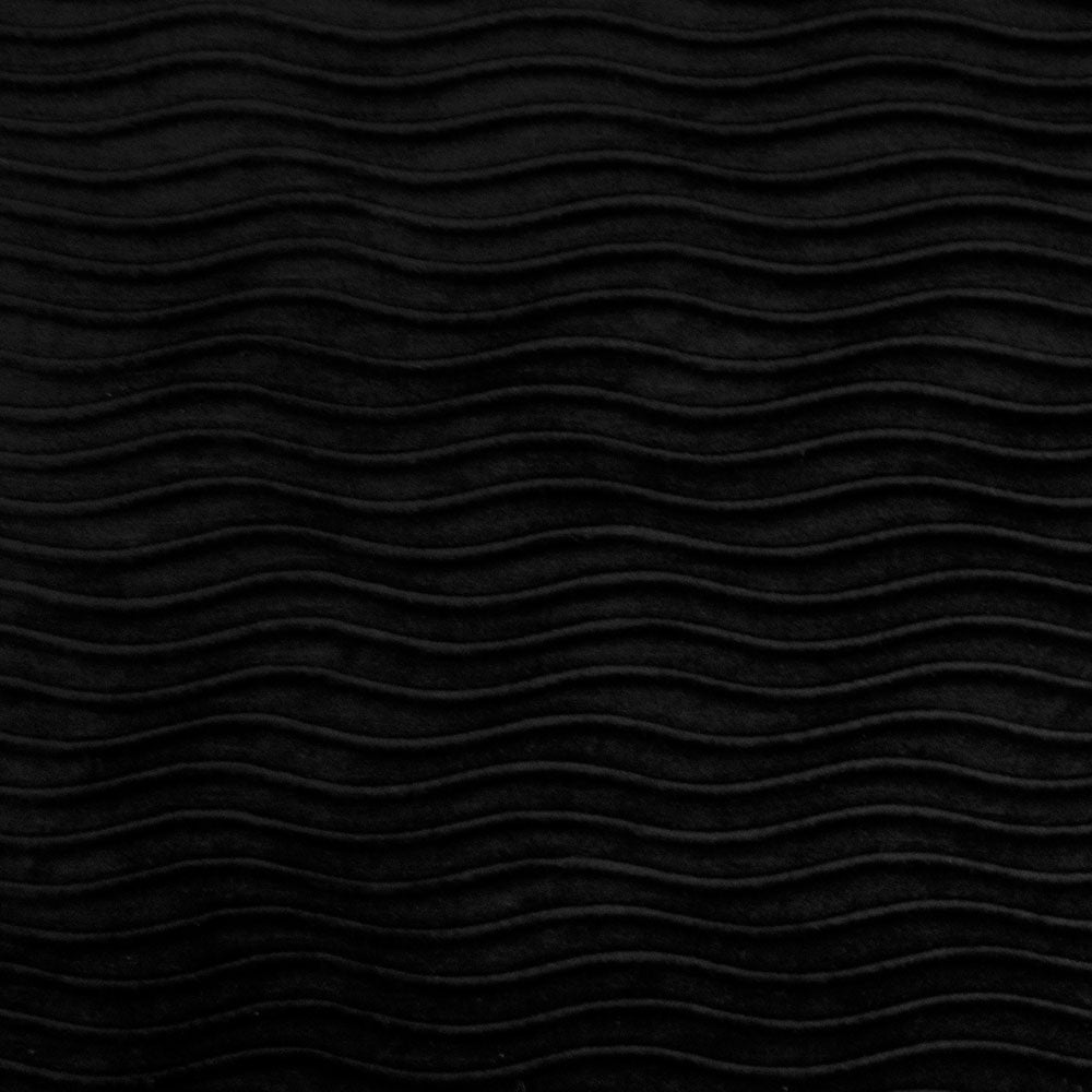 mini pleated velvet wave pattern upholstery fabric