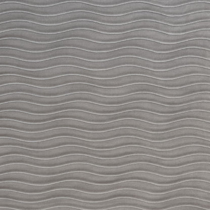 mini pleated velvet wave pattern upholstery fabric in grey smoke