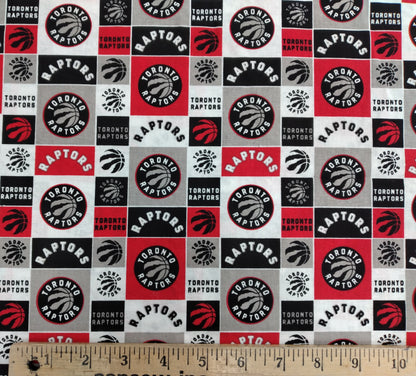 Toronto Raptors by Camelot Fabrics 1/2yd Cuts