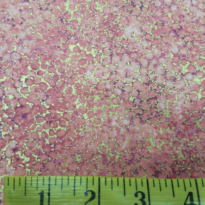 New Shimmer - Light Coral Metallic by Northcott 1/2yd Cuts