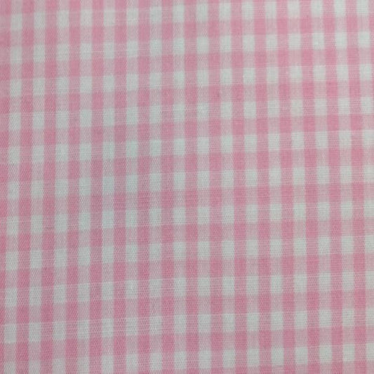 Gingham Pink 1/8 1/2yd Cuts