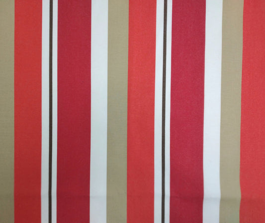 Tempotest Outdoor Fabric 120" Wide Stripes Sunset -  Sold in Half Yard Increments