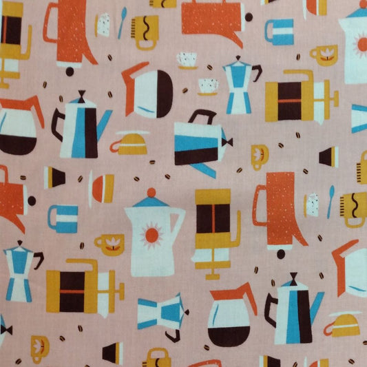Simple Pleasure - Coffee by Figo Fabrics 1/2yd Cuts