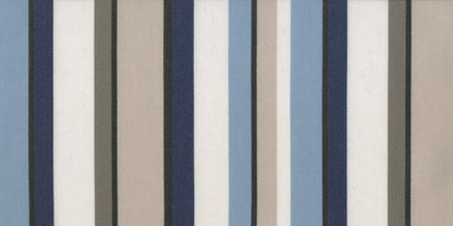 Tempotest Outdoor Fabric 120" Wide Stripes Surfside -  Sold in Half Yard Increments