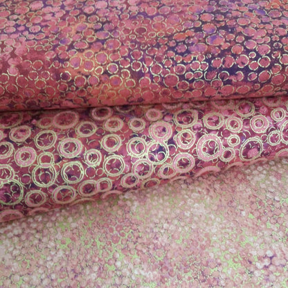 New Shimmer - Light Coral Metallic by Northcott 1/2yd Cuts