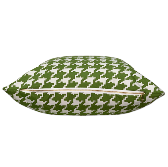 Houndstooth Pillow Cover in Grassland