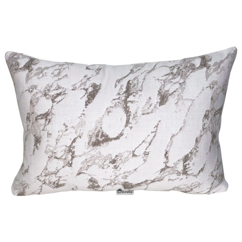 Sunbrella® Marble Pillow Cover in Snow