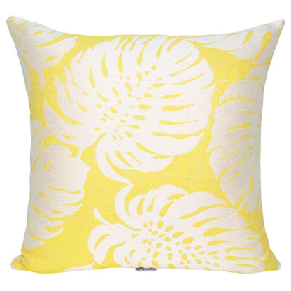 Monstera Pillow Cover in Sunrise