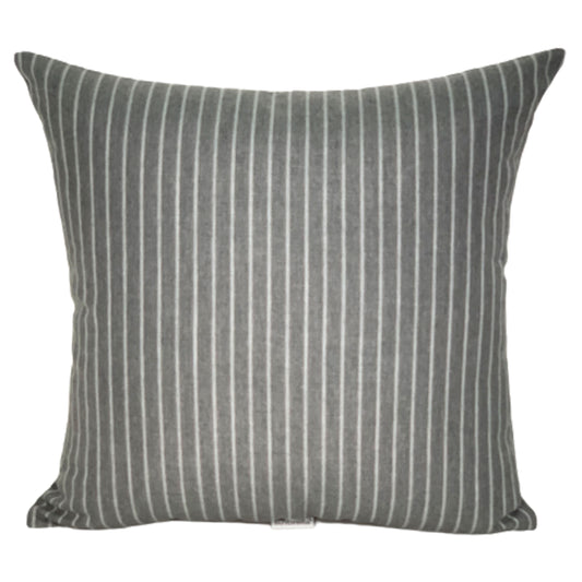 Sunbrella® Pinstripe Pillow Cover in Salt and Pepper